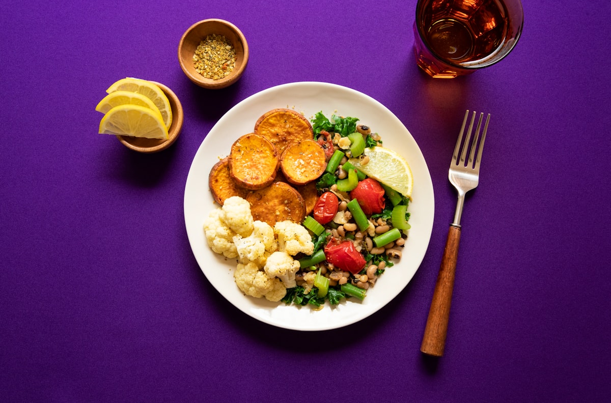 Zalmsalade met groenten